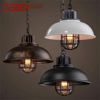 ·DEBBY Retro Prívesok Svetlo Klasických Loft LED Lampy, Svietidlá, Dekoračné Pre Domáce Obývacia Jedáleň