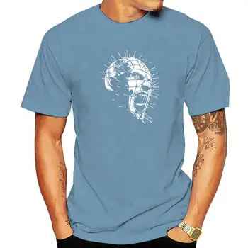 Človeka T Shirt Hellraiser Pinhead Horor Jednoduchý Štýl Krátke Sleeve Tee Tričko okolo Krku oblečenie Bavlnené Tričko